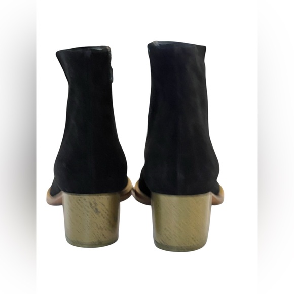 Dries Van Noten black suede short boots - Picture 6 of 10